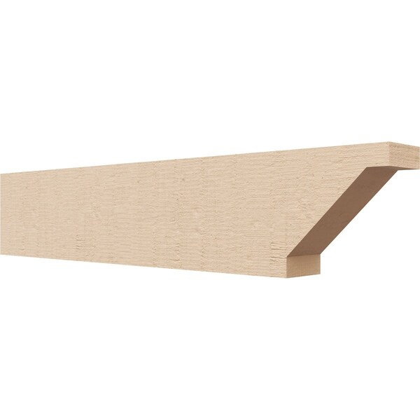 Ekena Millwork 2in. W x 4in. H x 20in. L Burlington Woodgrain TimberThane Rafter Tail, Primed Tan RFTUR02X04X20BURRCPR - main